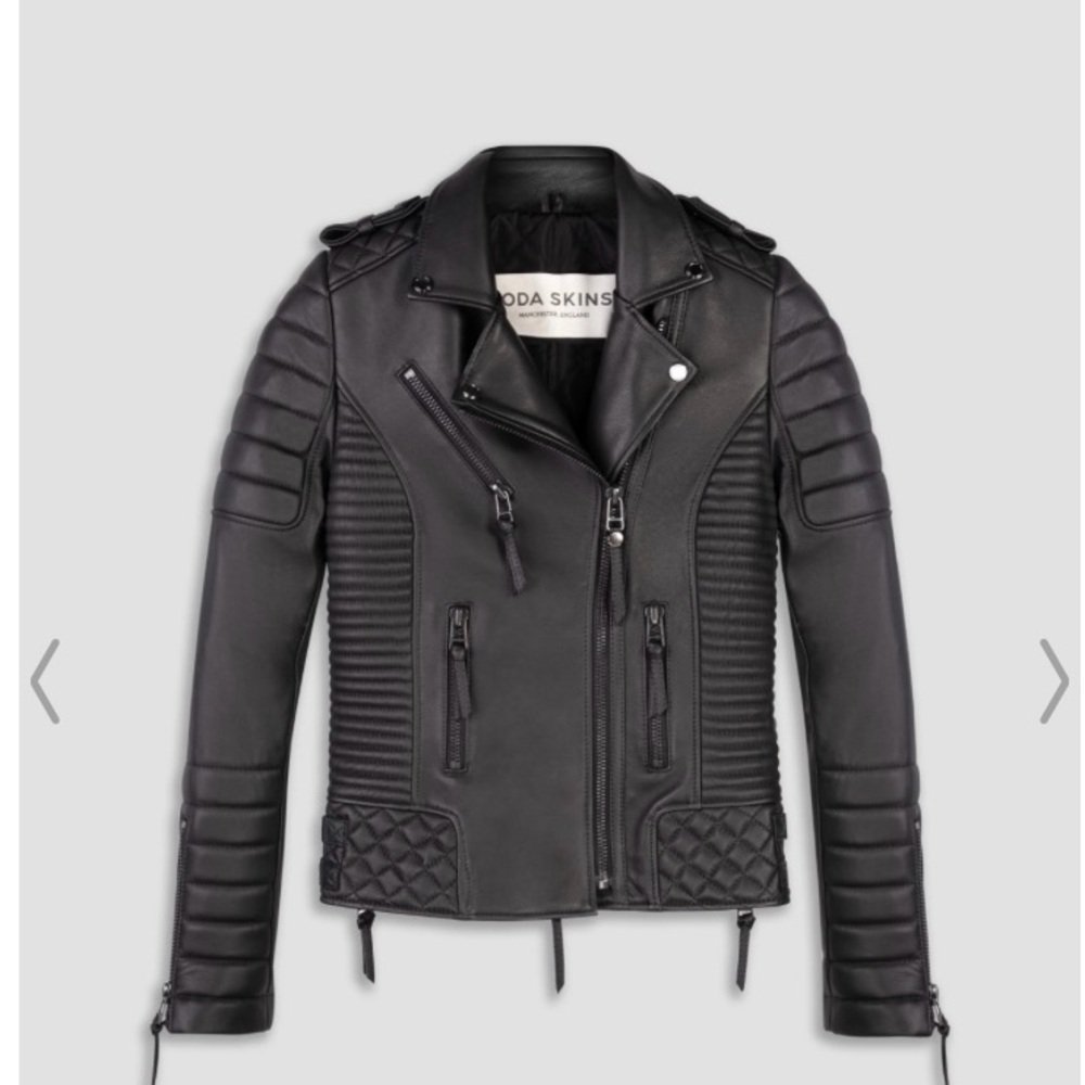 Boda Skins black leather jacket